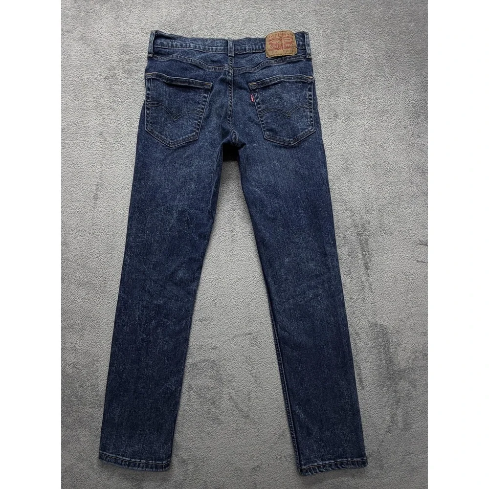 Levi's 511 Slim Fit Jeans Mens Measured 30x29 Blue Stretch Medium Wash Zip Fly‎